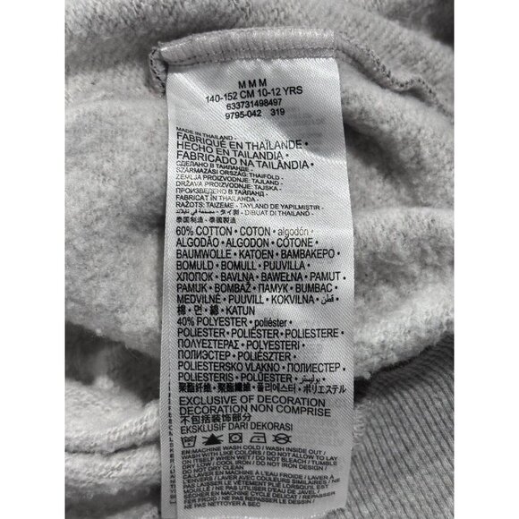 Set Of 2 Converse Chevron Star Hoodies Red & Gray M 10-12 - Picture 8 of 8